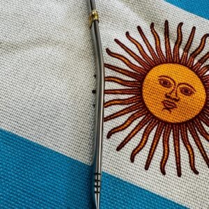 Bombilla chata de acero inoxidable