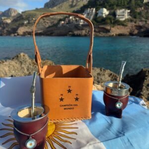 Canastos Materos de cuero personalizado