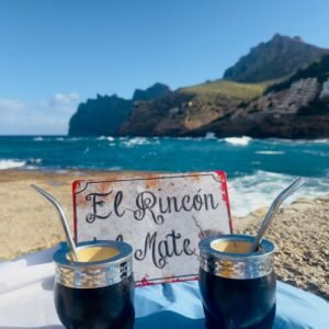 Mate Imperial de calabaza forrado en cuero con virola de alpaca